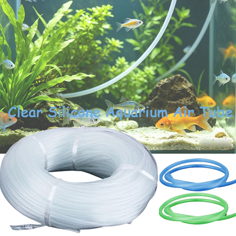 Aquaculture Aerator Pump - 透明PVC水槽用エアラインチューブ 4*6mm 魚タンク酸素ポンプホース 1M/3M/5M/10M/20M フレキシブルエアチューブ 家庭用