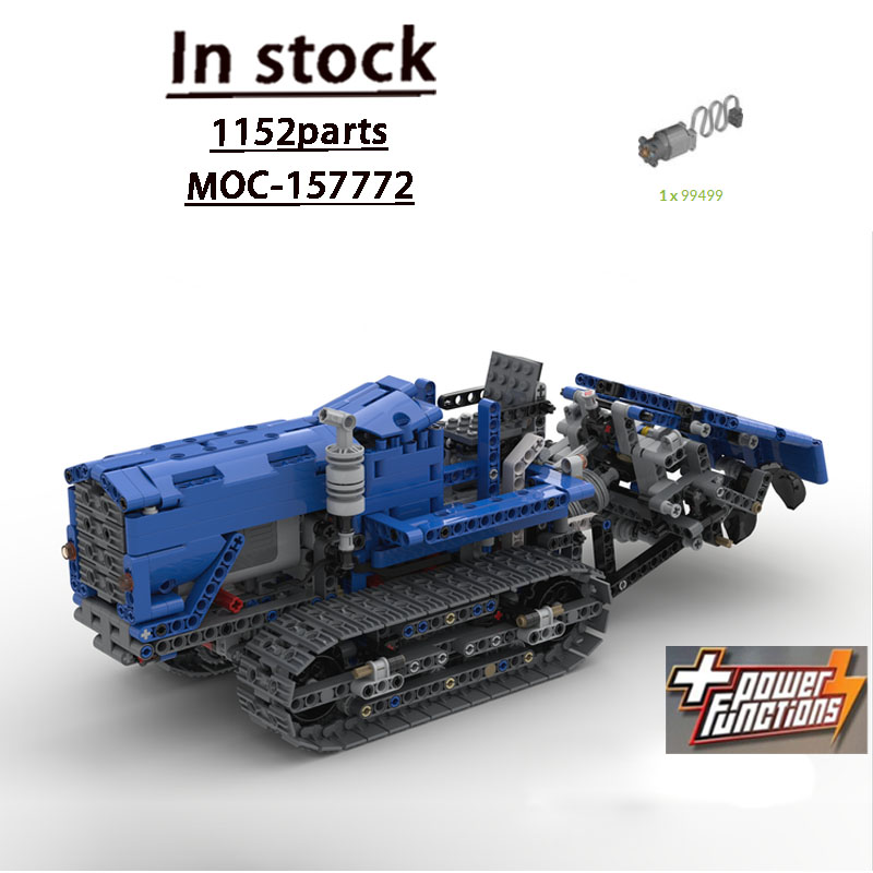 Farming Agriculture Model - MOC-157772 アーバンファーム農業用クローラートラクター ビルディングブロックモデル 1155 パーツ 男の子