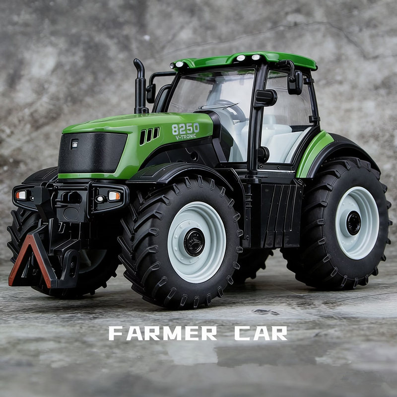 Farming Agriculture Model - 1/30合金トラクターモデルダイキャストメタル農具車耕作地車農業車両モデルサウンド付き子供のおもちゃギフト