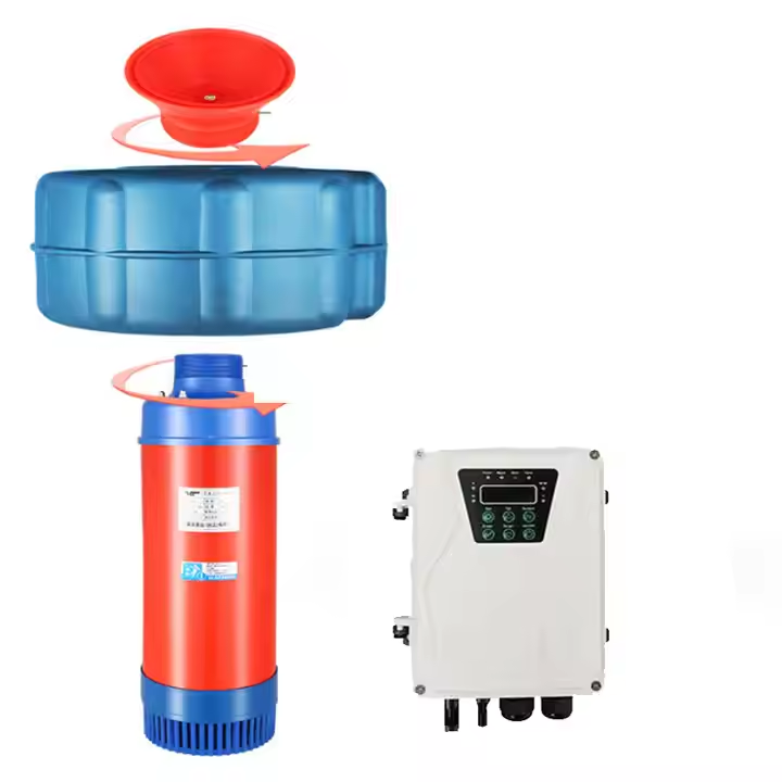 Aquaculture Aerator Pump - ソーラーパワー式水上養殖機械エアレーター370W出力ソーラーファウンテンポンプ池用