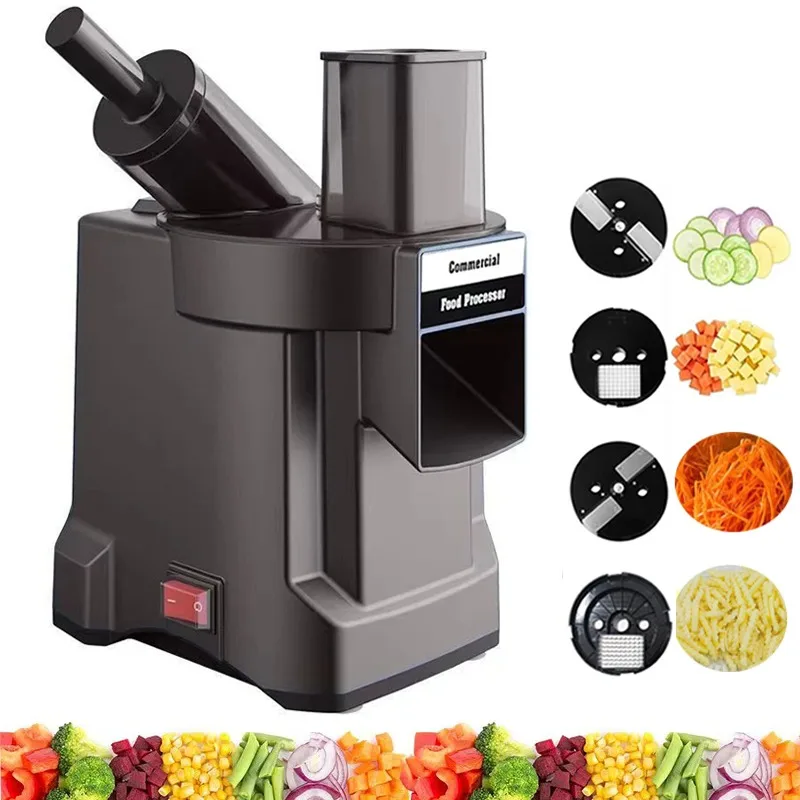 Vegetable Transplanter - 220V 野菜チョッパー多機能電動切断機ニンジンジャガイモカッタースライス細切り食品プロセッサー