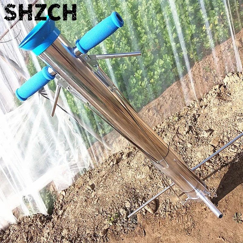 Vegetable Transplanter - ガーデンシードラー移植機 手動式野菜苗植え付け機 種まき機 手持ち式ガーデン効率化装置