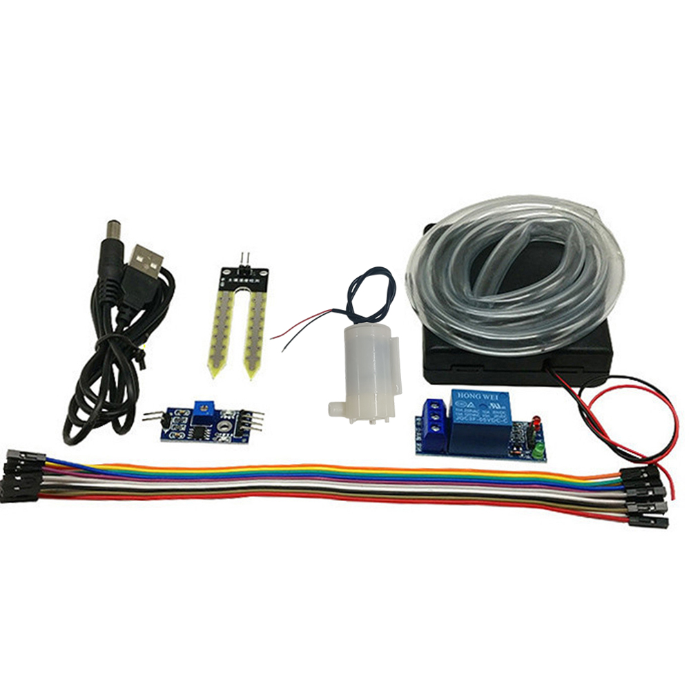 Soil Moisture Sensor - 自動灌漑ガーデンキット土壌水分センサー自動灌漑モジュールDIYキットミニウォーターポンプ50cmホースArduino用