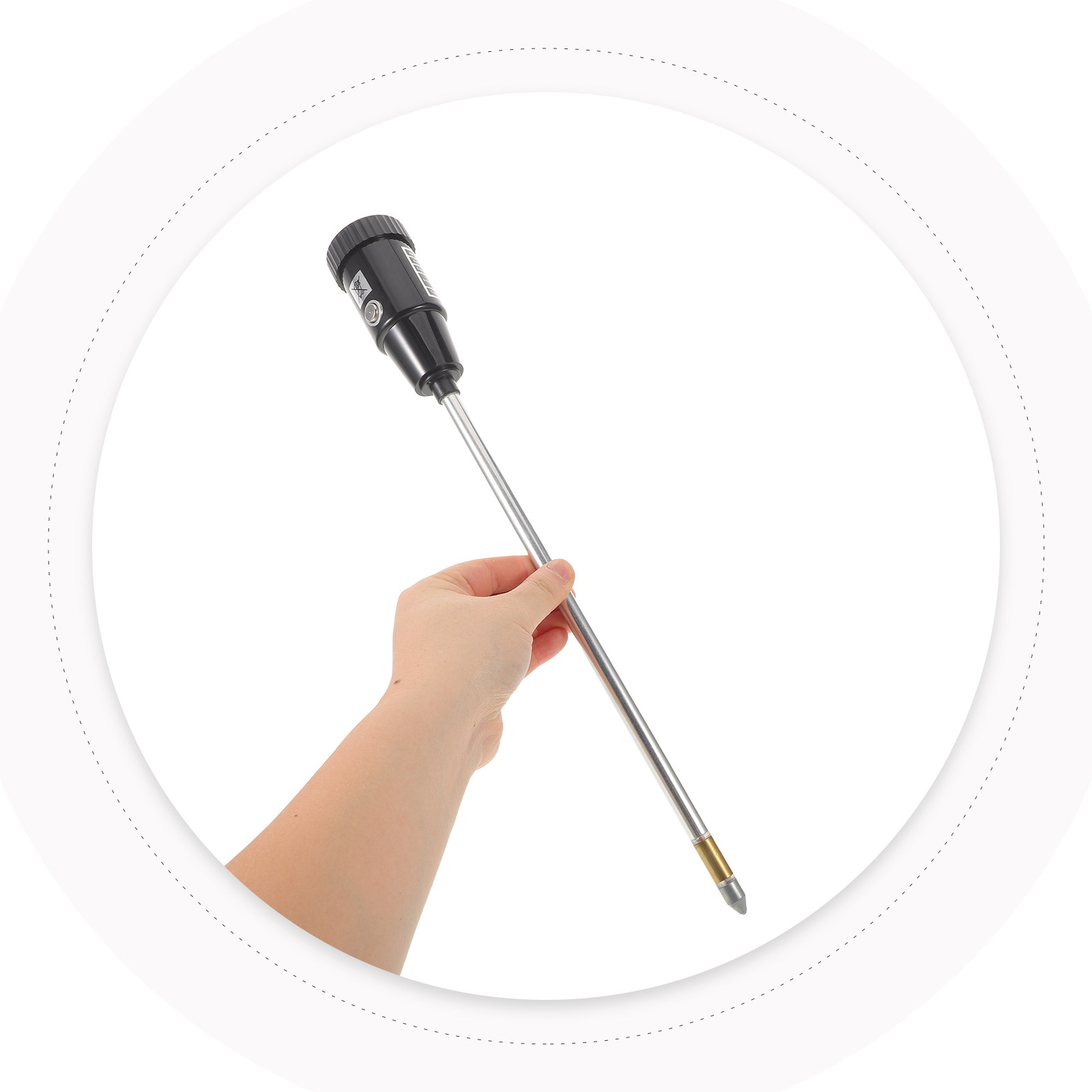 Soil Moisture Sensor - 土壌水分計（PH測定機能付き）12インチプローブ、デュアルセンサー、ポータブルLCDディスプレイ、家庭用植物、芝生、庭園、農業用