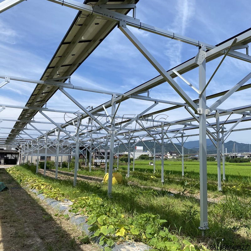 Agriculture Farming In Japan - 日本の新しい農業用アルミ製ソーラーマウントブラケット、ソーラーファーム設置システム、持続可能なエネルギーと食品のための製品