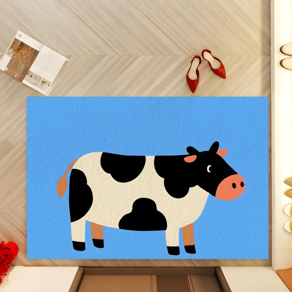 Cow Mat Rubber - フロアマット 珪藻土バスマット、速乾性、吸水性、多用途家庭用フロアマット C-Cartoon Cow