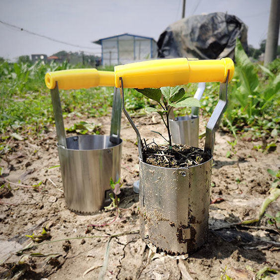 ステンレス製の苗移植機、穴掘り・種まきツール、野菜植え付けツ - Vegetable Transplanter のレビューと価格