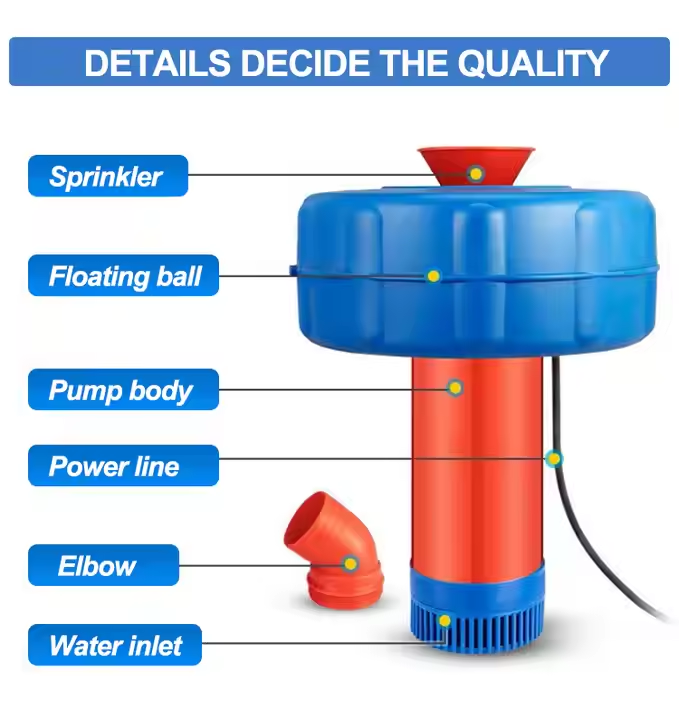 ソーラーパワー式水上養殖機械エアレーター370W出力ソーラー - Aquaculture Aerator Pump のレビューと価格