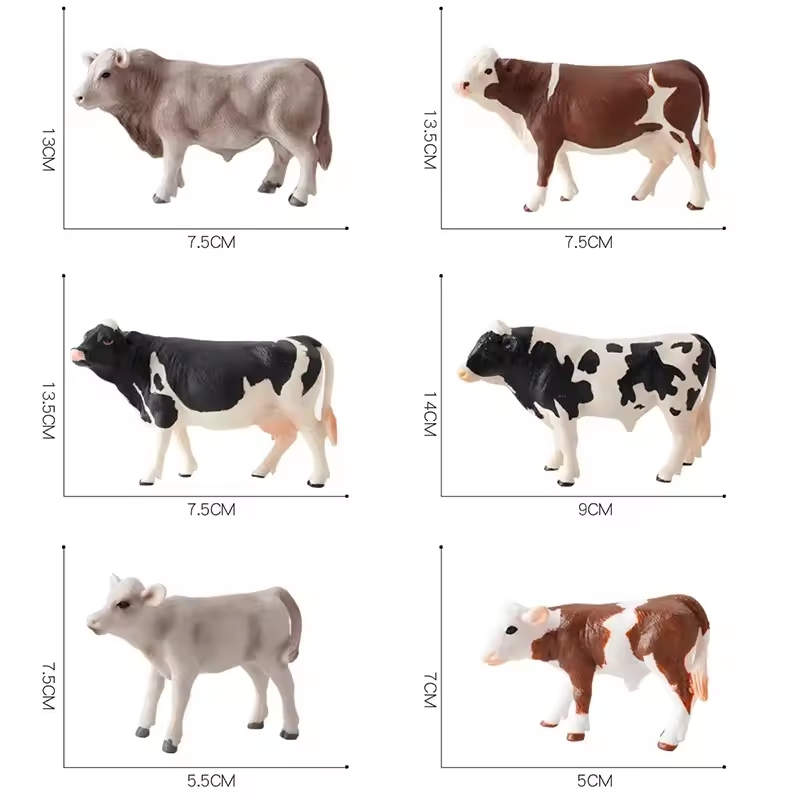 シミュレーションかわいい家畜乳牛牛子牛アンガス雄牛水牛モデル - Farming Africa のレビューと価格