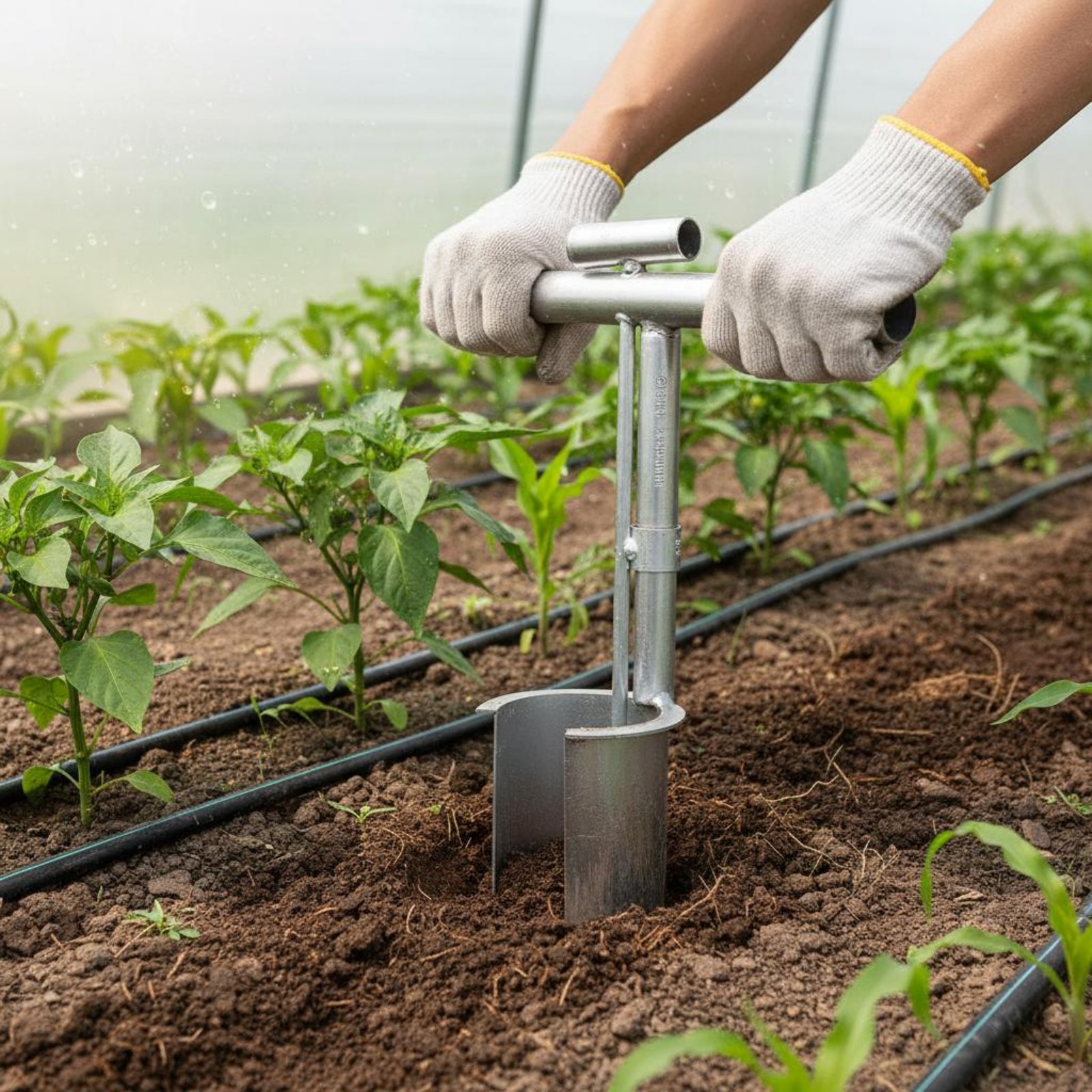 野菜移植ツール 正確な掘削 手動式植栽機 野菜植え付けツール - Vegetable Transplanter のレビューと価格
