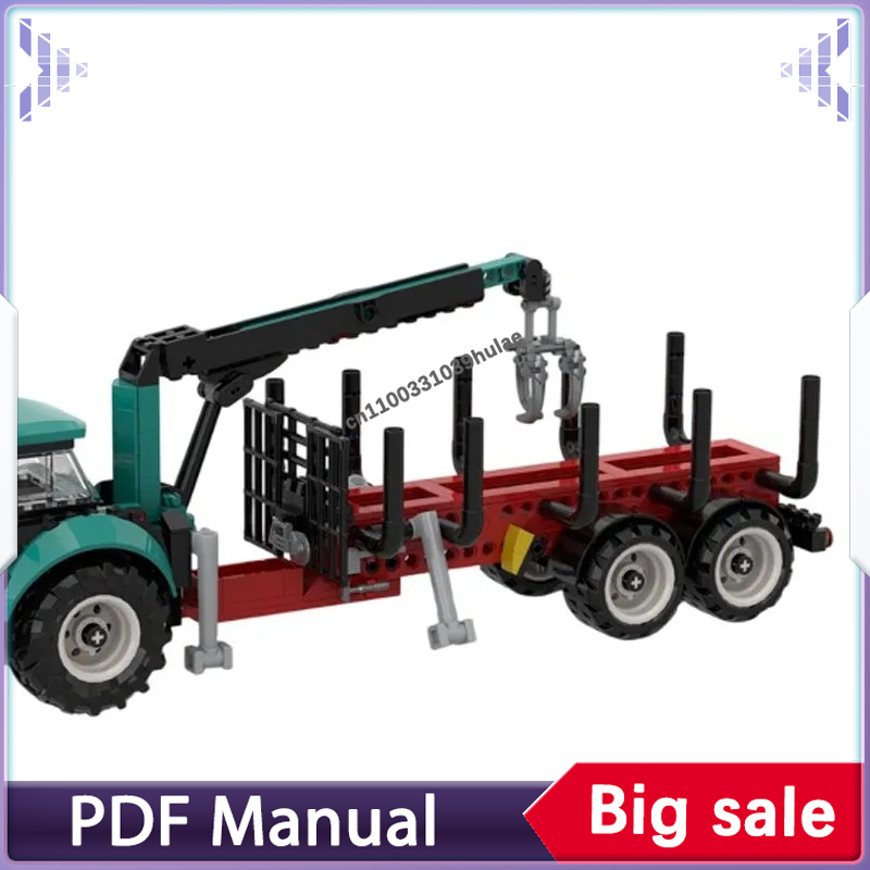 アーバンシティトラクターMOCビルディングセット、農業機械モ - Farming Agriculture Model のレビューと価格
