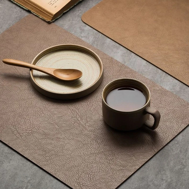 再利用可能なレザーテーブルマット、屋外キャンプ用、耐久性があ - Cow Mat Rubber のレビューと価格