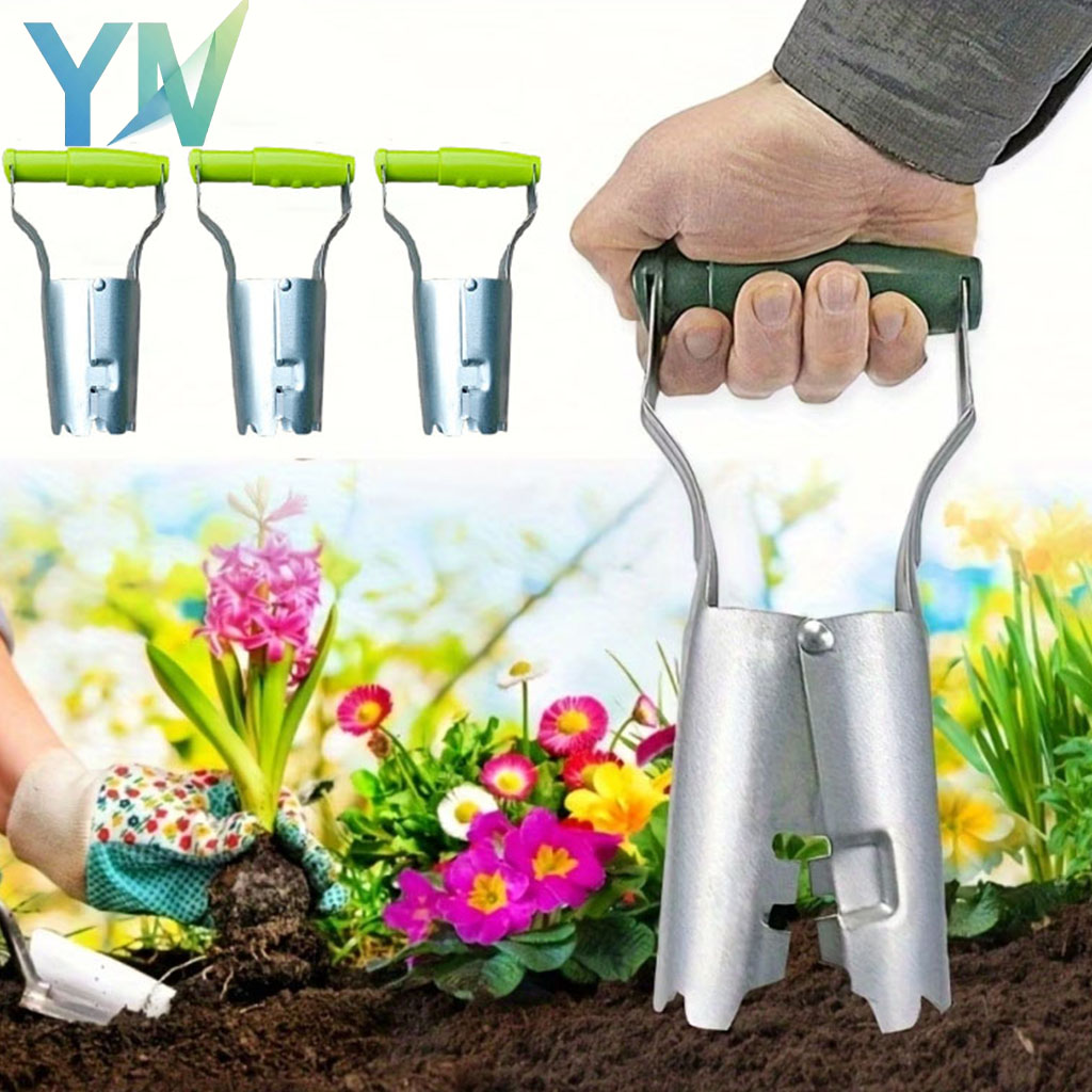 1-5 個ハンドル苗移植機手持ち式ガーデンツール穴掘り花植え - Vegetable Transplanter のレビューと価格