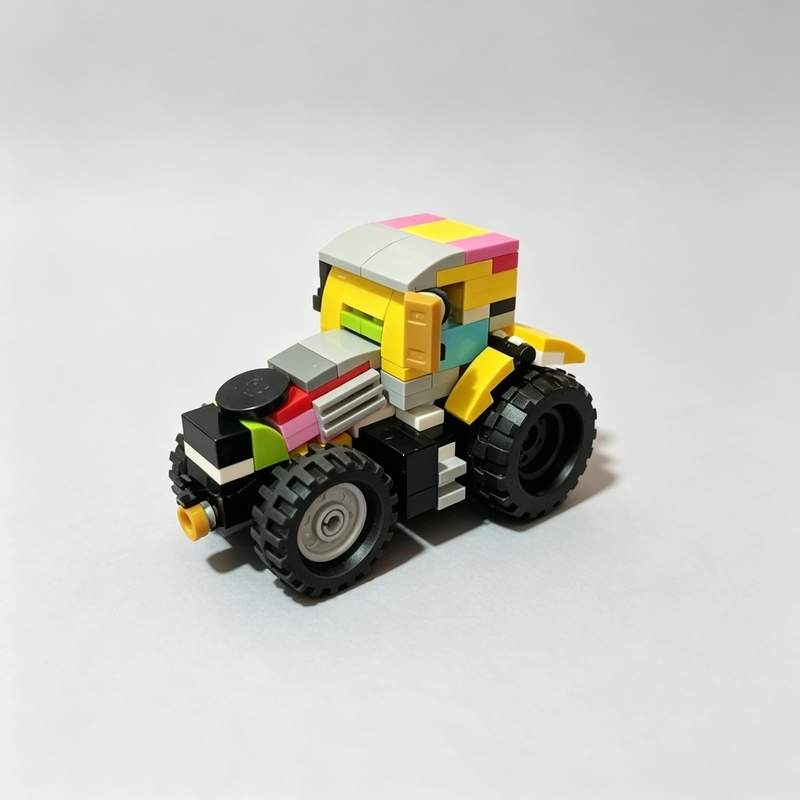 186ピース 農業トラクター MOC ビルディングブロック  - Agriculture Farming Education のレビューと価格