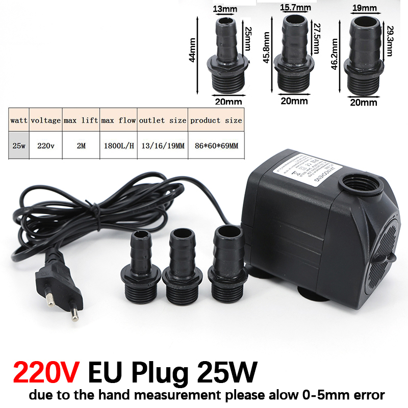 AC 220V 16W 25W 水中ウォーターポンプライト水 - Aquaculture Aerator Pump のレビューと価格
