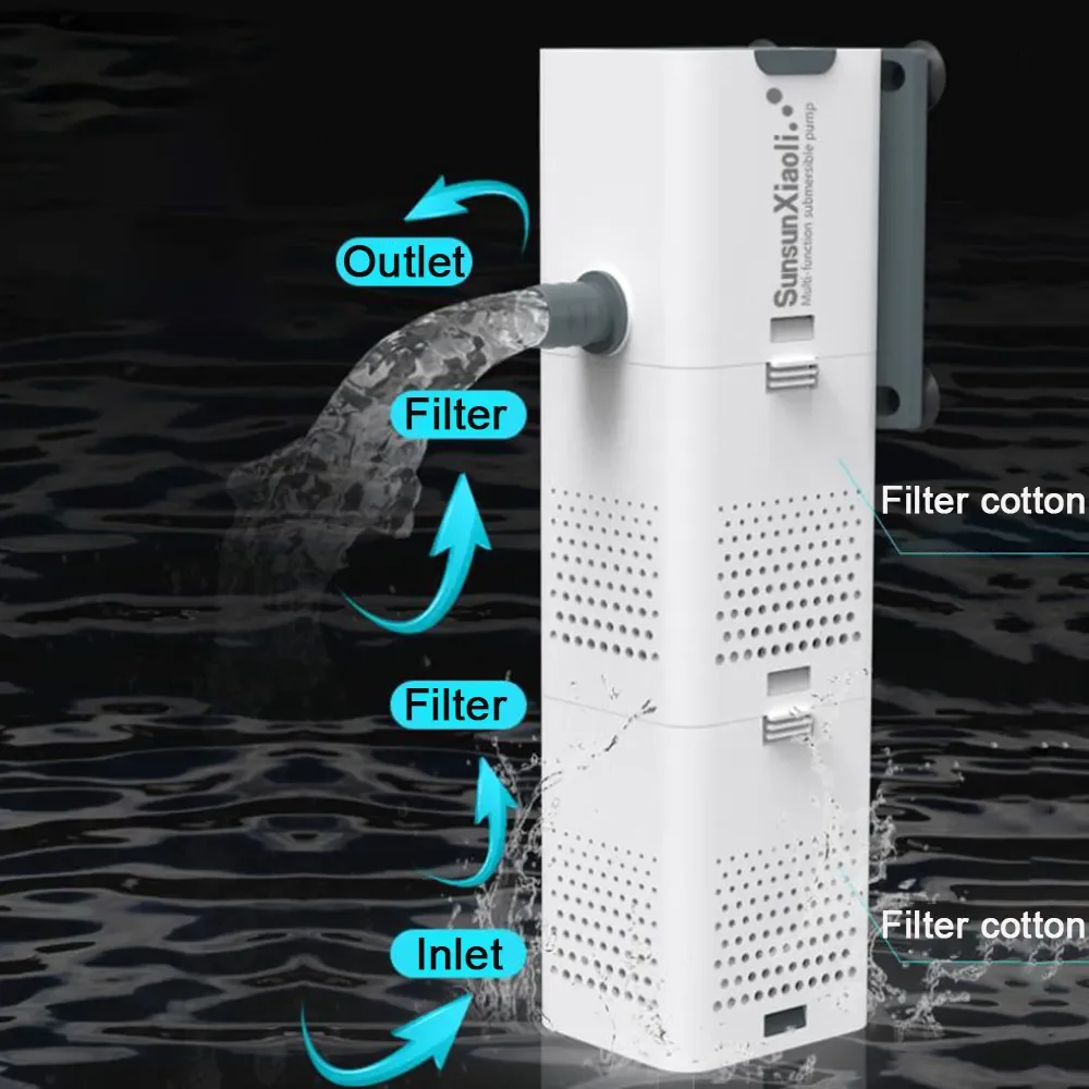 3 で 1 水族館フィルターポンプ水族館エアポンプウェーブポ - Aquaculture Aerator Pump のレビューと価格