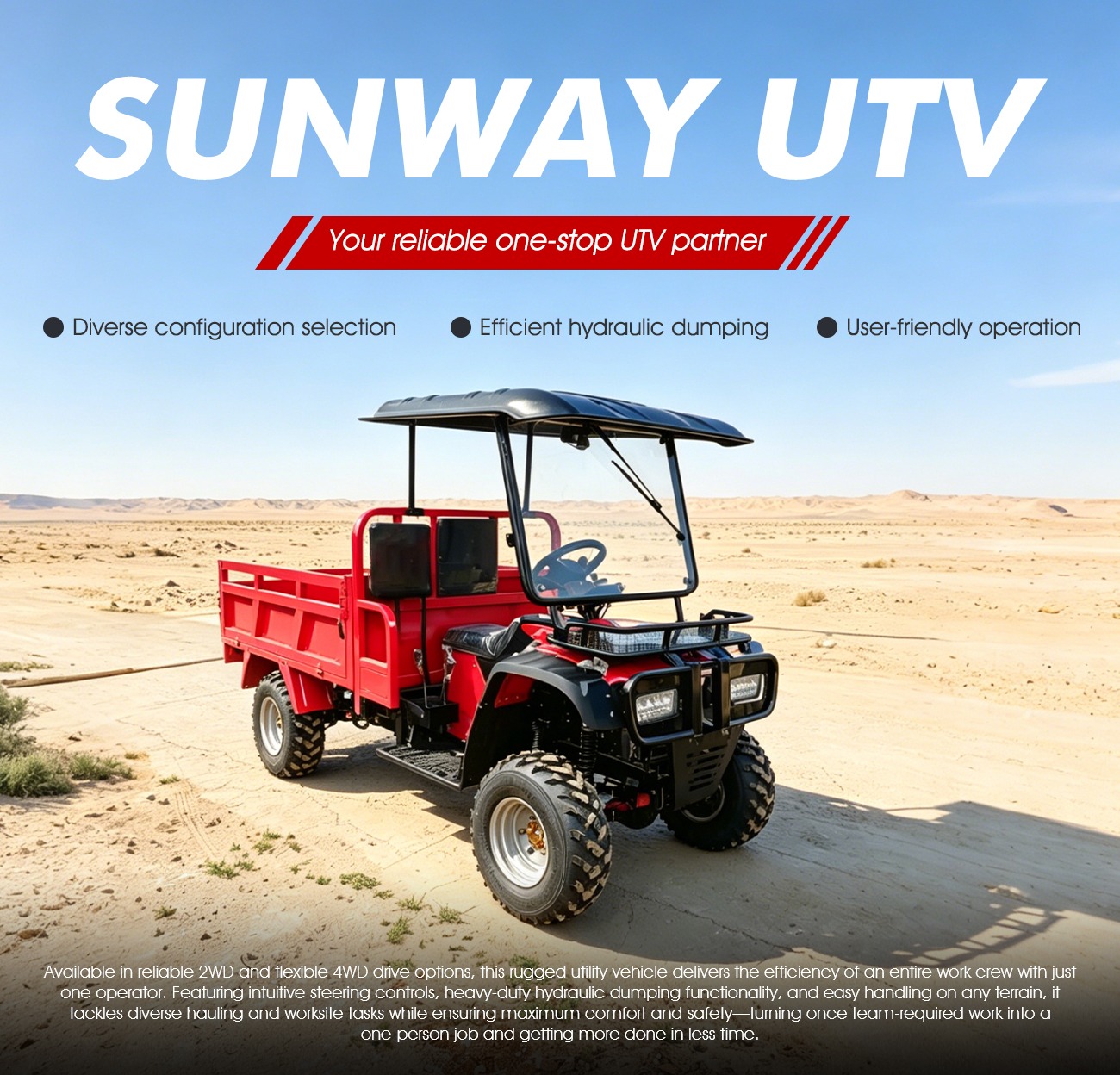 先進的な400cc農業用多目的車両4x4ファームトランスポー - Farming Agriculture Model のレビューと価格