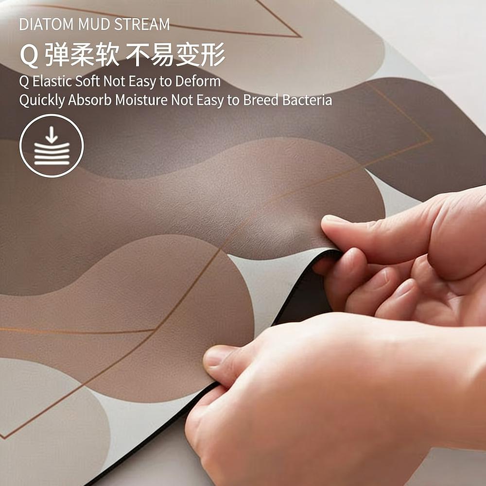 フロアマット 珪藻土バスマット、速乾性、吸水性、多用途家庭用 - Cow Mat Rubber のレビューと価格