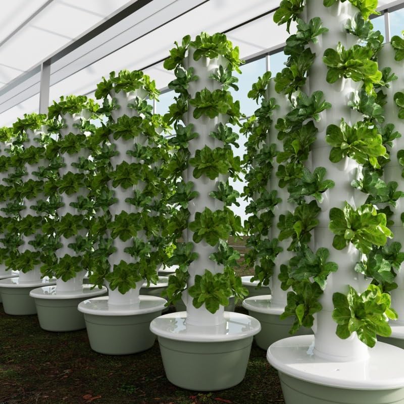 垂直水耕栽培タワー エアロポニックタワー 果物と野菜用 9層 - Vegetable Transplanter のレビューと価格